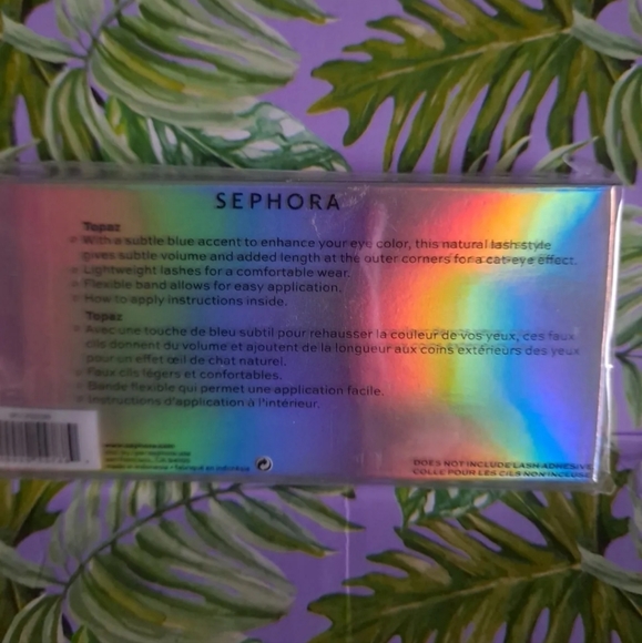 Sephora Collection Topaz Natural Volume False Lashes Blue Accent. New & Sealed! - Picture 3 of 3